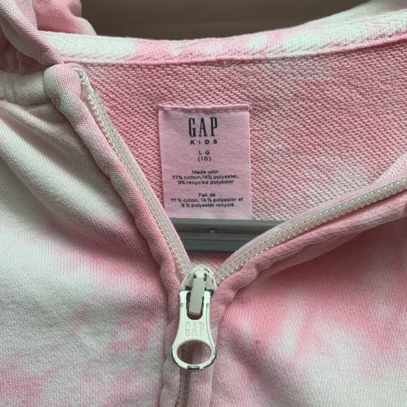 🇨🇦🍁5/$50 GapKids 1969 Cropped Tie Dyed Pink Hoodie🇨🇦🍁 - Picture 5 of 6